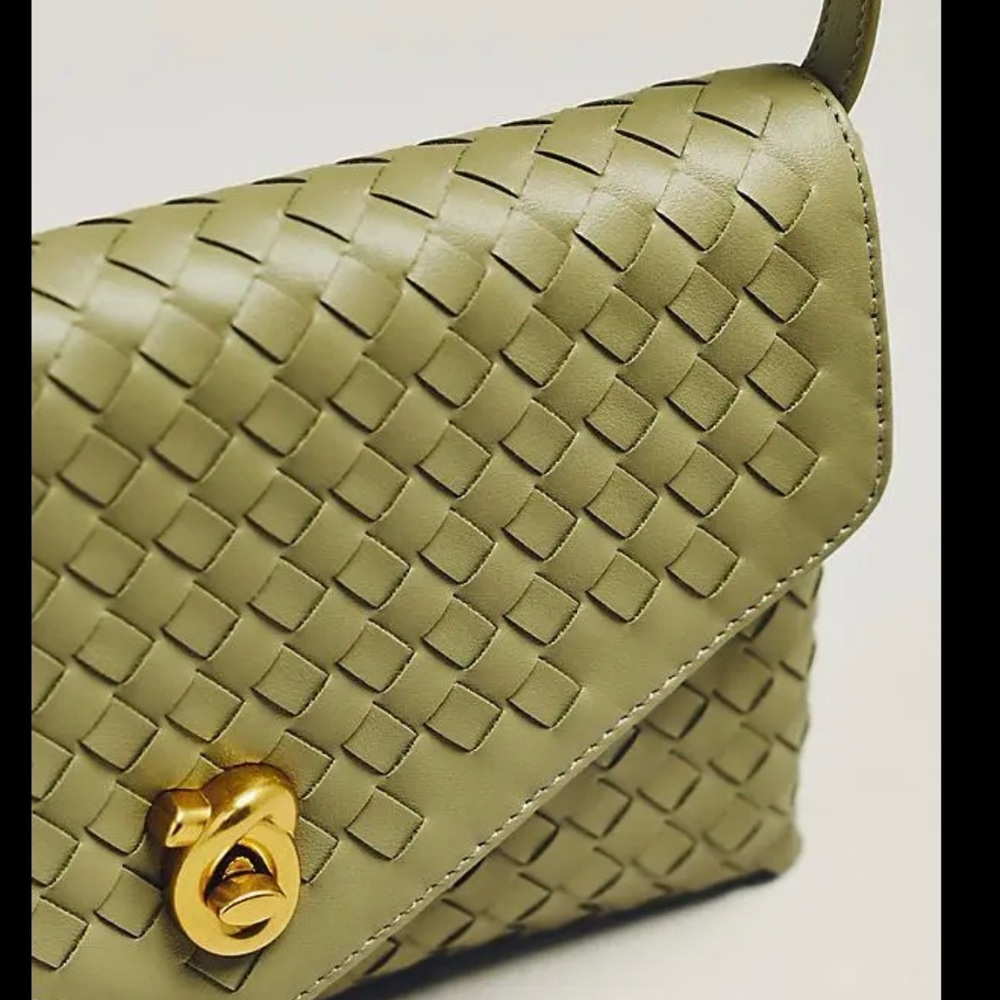 Anthropologie Foldover Woven Clutch - Picture 3 of 16